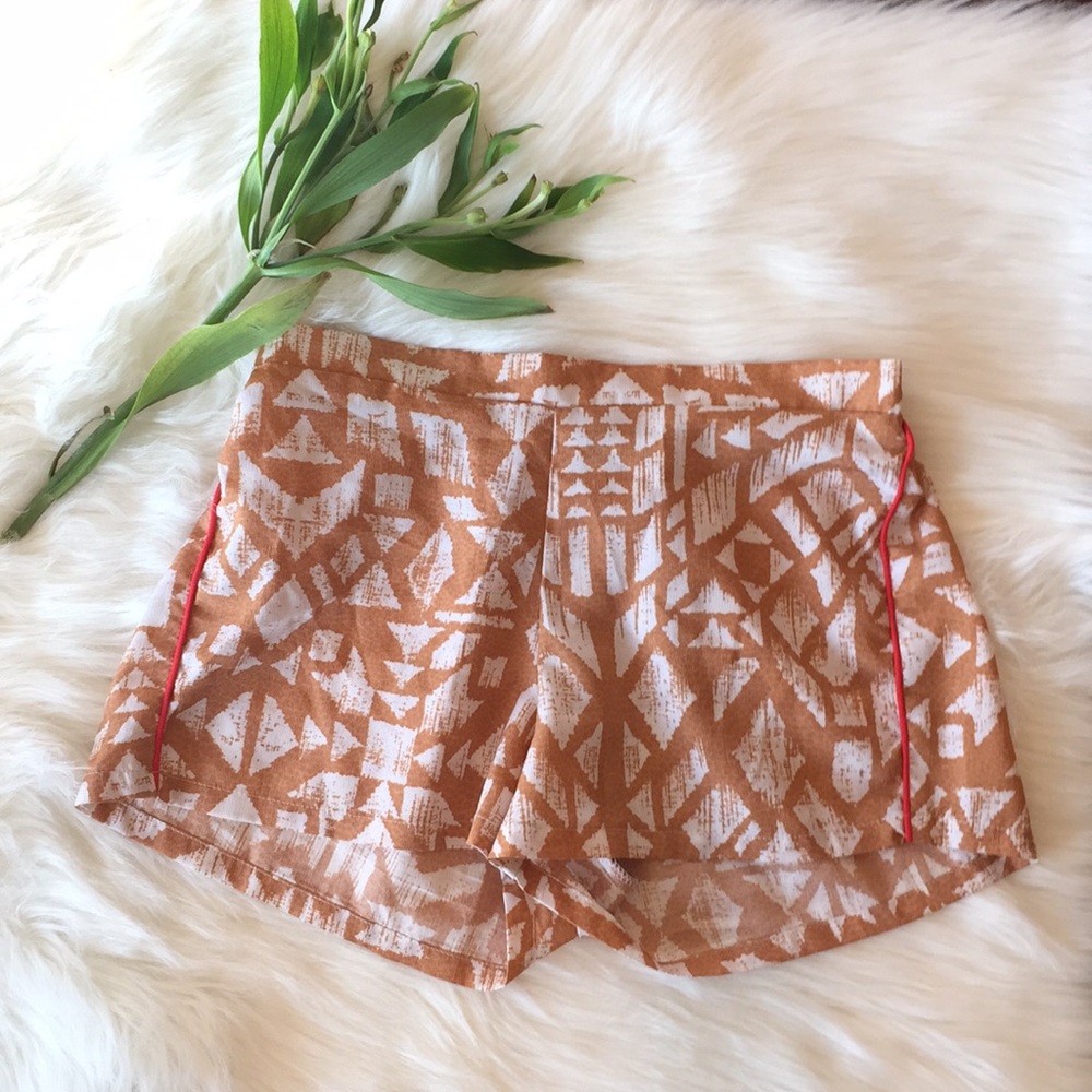 Arden B Aztec Print Shorts XS